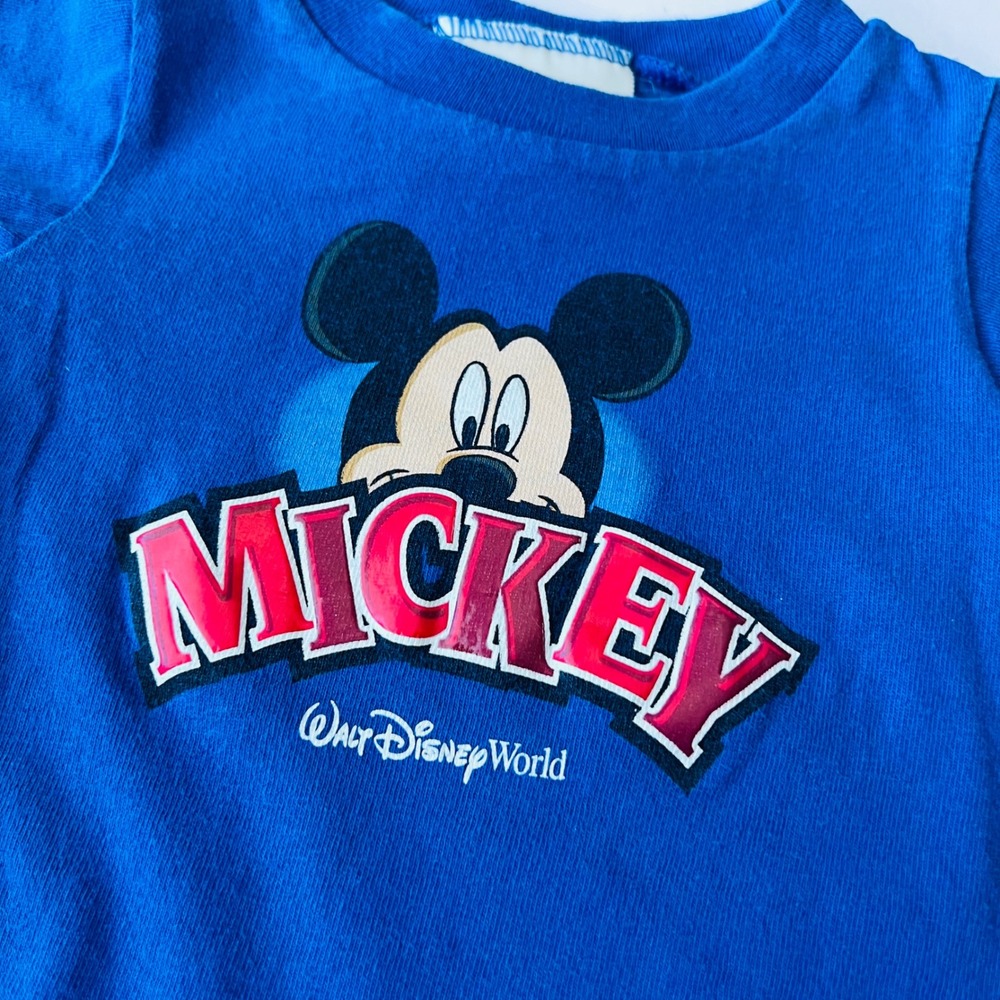 Vintage Walt Disney World Baby Mickey Bodysuit 3M Blue Cotton‎ Parks - Picture 2 of 6